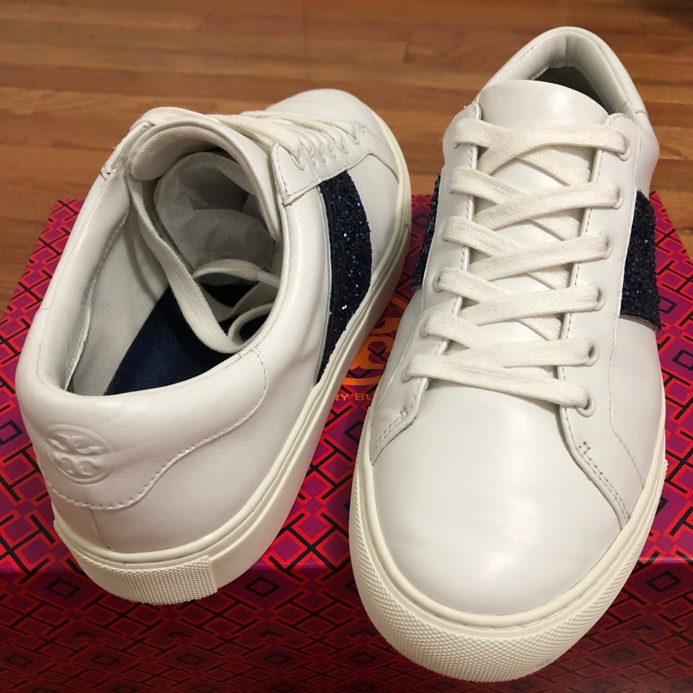 Tory Burch Carter Glitter Sneakers - Picture 4 of 8